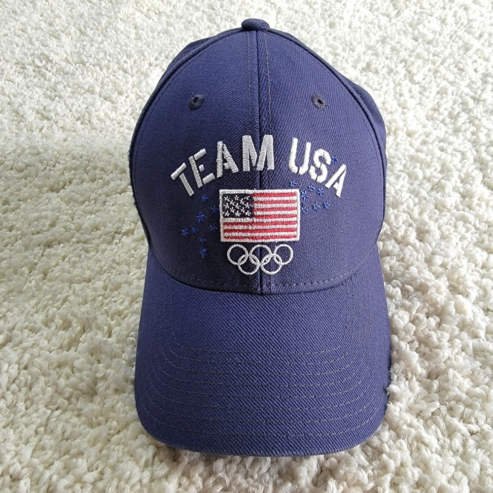 Team USA 2014 Sochi Winter Olympics Hat Navy Blue Adjustable Baseball Cap